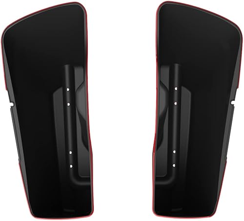 Miniatura 9 de Moto Onfire Billar rojo Harley 4.5 "extendido bolsas estiradas alforjas accesorios para Harley Touring 2014+