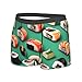 yyunbmr - Men's Funny Boxer Briefs 3D Cut Out Fashion Shorts Sushi Food Print, Black, M