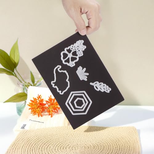 Image of Magnetic Sheets and Storage Bags for Stamps and Dies Storage with Album Pocket, Die Cut Storage Set for Storage Die Cutting,DIY Scrapbooking,Card Making Supplies(White 3 Sets)
