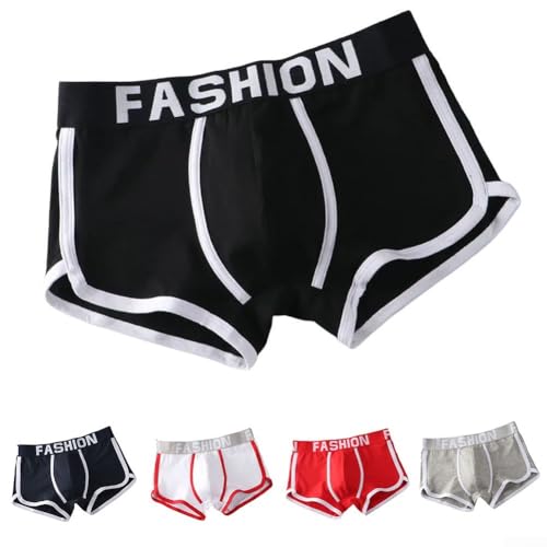 Boxer ample à rayures pour homme - En coton doux - Pour un usage quotidien - Taille L - Blanc – vue 7