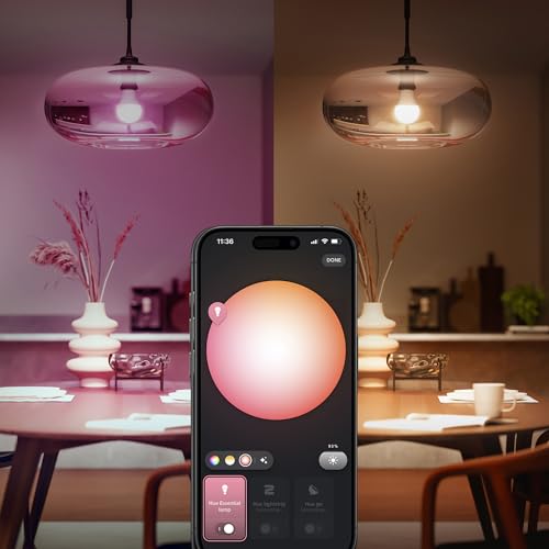 Philips Hue Ampoule connectée Essential E27 A60 Bluetooth x 2 + Kit de démarrage - vue 7