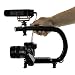 Cam Caddie Scorpion EX Professional Handheld Camera Stabilizer with Threaded Feet for DSLR, Video Cameras, Camcorders and Action Sports Cams up to 20 lbs - Includes: Smartphone / GoPro Adapters, Accessory Shoe and 1/4-20 Threaded Mounting Knob - Black