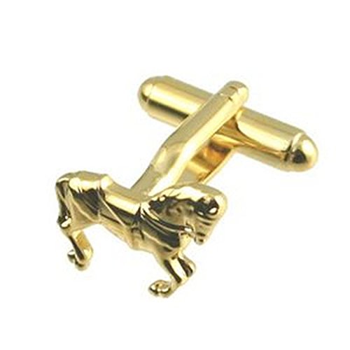 Select Gifts Manschettenknöpfe Pferd CufflinksRace Pferd Gold Platte Manschettenknöpfe wählen Sie Geschenk Tasche