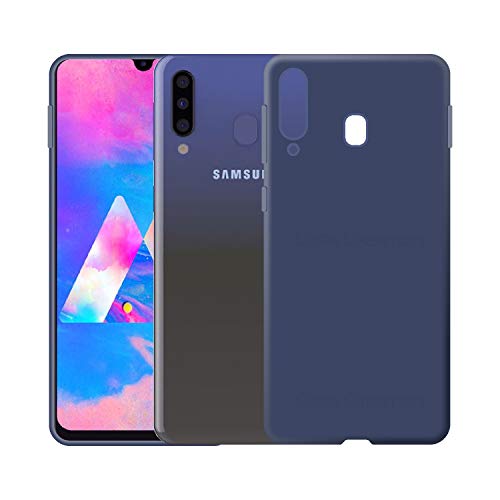 Image of Case Creation Luxurious OG Series for Samsung Galaxy M30 Case Cover,Anti-Dirty Slim Case Frosted Matte Cute Candy TPU Raised Bezel (Splash of Color) Back Cover for Samsung M30 -Navy Blue