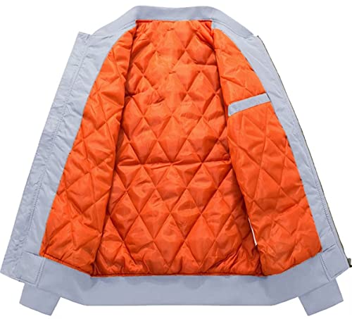 Kefitevd Softshell Jacket For Men Slim Fit Bomber Jacket Classic Winter Sportswear Jacket Varsity Baseball Jacket Windproof Jackets #TOP2