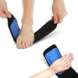 Cold & Hot Therapy Wrap, Reusable Gel Pack for Pain Relief. Great for Sprains, Muscle Pain, Bruises, Injuries, Etc. (Foot, Arm, Elbow, Ankle).