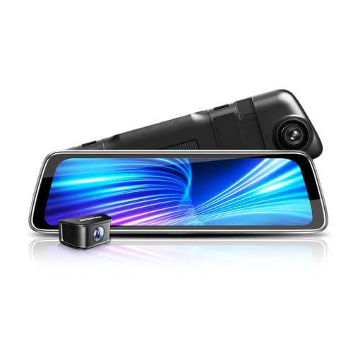 Image of DDPAI 2K View Mirror Dual Channel Dash Cam for Car Front and Rear | 10 inch Touchscreen, F1.8 Aperture, Night Vision, 260 Wide Angle, G-Sensor, WiFi, Super Capacitor, Mola E3 [ 2026 Edition]