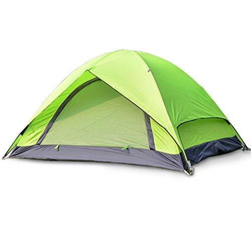 Tente de camping double couche imperméable pour 3 à 4 personnes