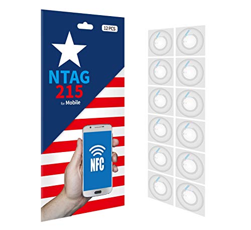 Cubenology | (12pcs NTAG215 NFC Tags + 12pcs Shelter) Sticker, Use for Original NXPâ€™s NFC Tags, 100% Compatible with NFC Tags TagMo and NFC Tags Amiibo and All NFC-Enabled Devices, NFC Stickers Type