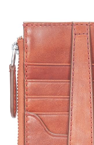 Image of Frye Women's Melissa Snap Card Wallet Persimmon One Size