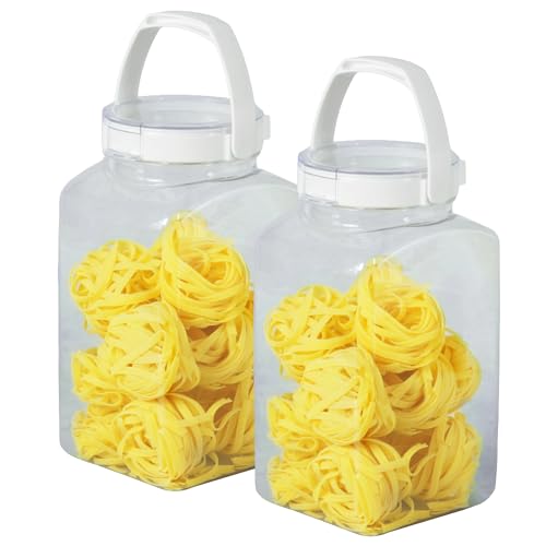 【Amazon.co.jp 限定】【公式】タケヤ 保存容器 2個セット 角型 4L 4000ml FRESHLOK 高気密性 密閉 密封 冷蔵庫 プロテイン スパイス 調味料 小麦粉 片栗粉 パン粉 ナッツ お菓子 TAKEYA フレッシュロック ホワイトの商品画像（Amazon）