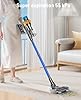Aspirateur Balai sans Fil, 650W/55KPA/70Min Aspirateur sans Fil Puissant Autoportante/Super1,8L Cup, Écran LED/Brosse Anti-Enchevêtrement/Aspirateur Balai, Sols Durs,Poils d'animaux et Voiture