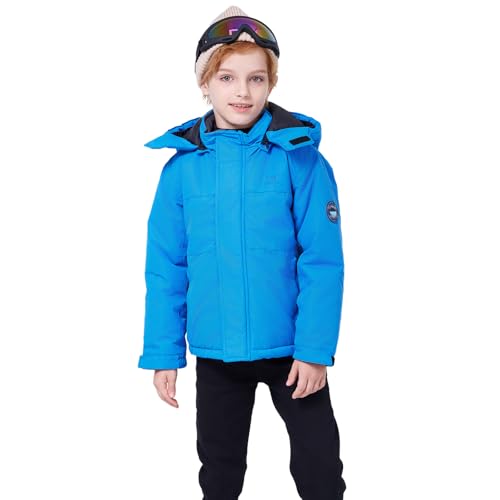 Wulful Kid'S Waterproof Ski Jacket Warm Fleece Hooded Boy'S And Girl'S Winter Snow Coat Outwear,Windproof Raincoat thumb #5