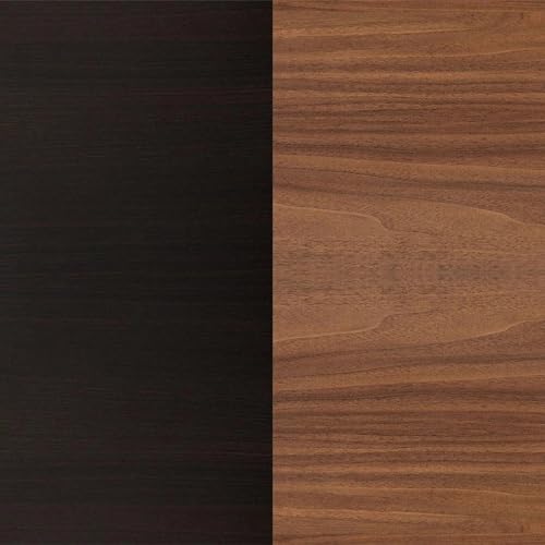 Image of Lakdi The Furniture Co Director L Shape Table Made in Particle Board and Metal SS Piller and Luxury Modern CEO Desks and MDF Modestery with Matte Finish & Computer Workstation- Classic Walnut-LDL-557