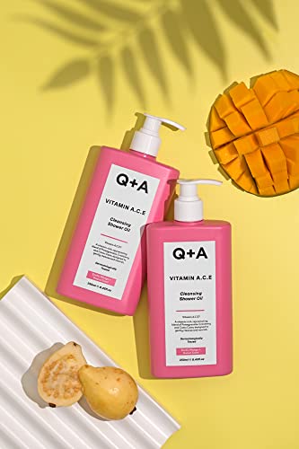 Q+A Vitamin A.C.E Cleansing Shower Oil (250ml), Cleansing Oil Shower Gel Alternative, Body Care - Image 4