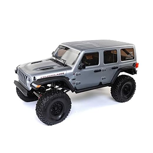 Axial RC Truck 1/6 SCX6 Jeep JLU Wrangler 4WD Rock Crawler RTR (Batteries and Charger Not Included): Silver, AXI05000T2