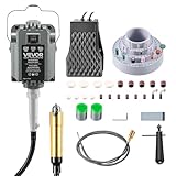 VEVOR Smerigliatrice ad Albero Flessibile Utensile Rotante Elettrico da 1200 W Velocità 30000 giri/min, Lucidatrice Sospesa Elettrica Controllo a Pedale per Levigatura Taglio Metallo Legno Fai da te