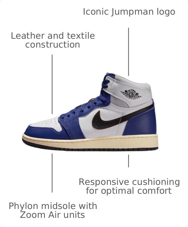 Image of Nike Air Jordan 1 Retro High OG GS Boys Shoes