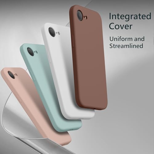 Image of FireNova Magnetic for iPhone 17e Case /iPhone 16e Case, Compatible with MagSafe, [Silicone Camera Protection] Microfiber Lining Phone Case, 6.1 inch, White