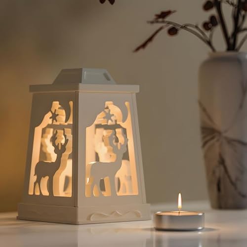 Silikonform Weihnachten Laterne,5 Stück Silikonformen Gießformen Weihnachten Kerzenhalter,Elch Schneeflocken Schneemann Silikonformen,DIY Dekoration für Weihnachtsdeko