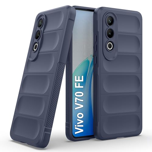 Image of Zapcase Back Case Cover for Vivo V70 FE | Compatible for Vivo V70 FE Back Cover | Liquid Silicon Magic Case with Camera Protection | Sapphire