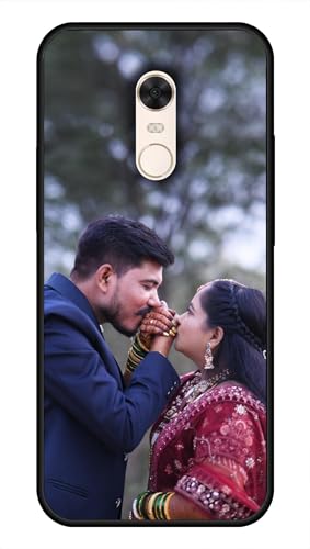 Image of NDCOM for Customised Redmi Note 5 Back Cover | Classic Redmi Note 5 Phone Case | Xiaomi Redmi Note 5 Mobile Cover DIY Personalised Photo Design | Customized Gift Custom Text Name Printed Glass Case