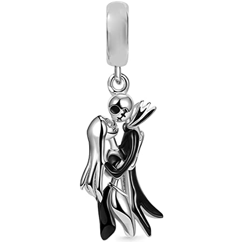 The Nightmare Before Christmas Charm Fit Women Bracelet Necklaces Fashion Gifts 925 Sterling Silver DIY Jewelry2