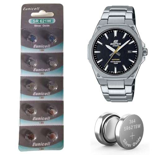 364 Silver Oxide Watch Batteries (10 pack) sr621sw 1.55v - Image 2