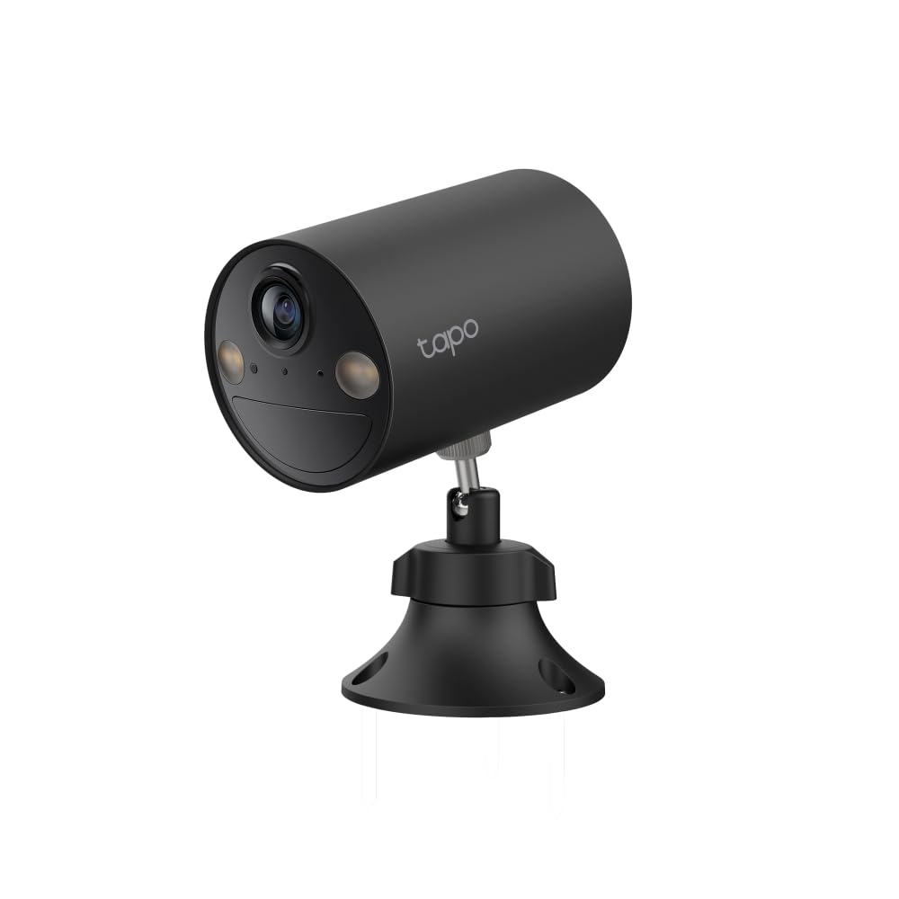 Tapo C411 - Cámara vigilancia WiFi Exterior, 2K, 180 Días de Batería, Negro | Detección de Movimiento y Personas. Visión Nocturna a Color. IP65. App Tapo.