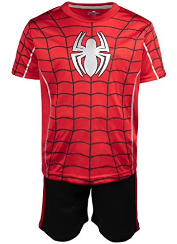 Image of Marvel Cosplay Athletic 2-Piece T-Shirt and Shorts Set Toddler to Big Kid