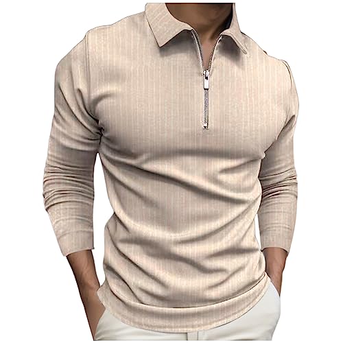 NQyIOS Men Women's Striped T-Shirt Unisex Crew Neck Short Sleeve Stripes T-Shirt Cotton Top Round Neck Casual Crewneck Summer Wears Graphic t Shirt Men y2k Streetwear top Blouses (Khaki,L)