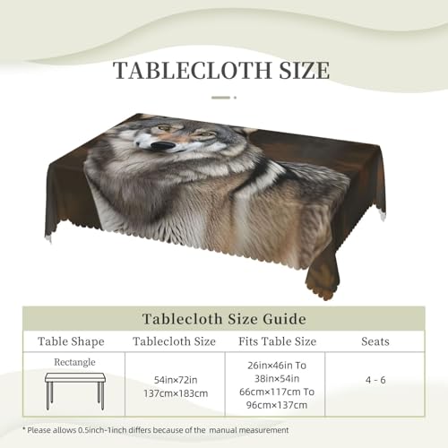 Nappe rectangulaire infroissable antitache pour table de salle à manger - 3