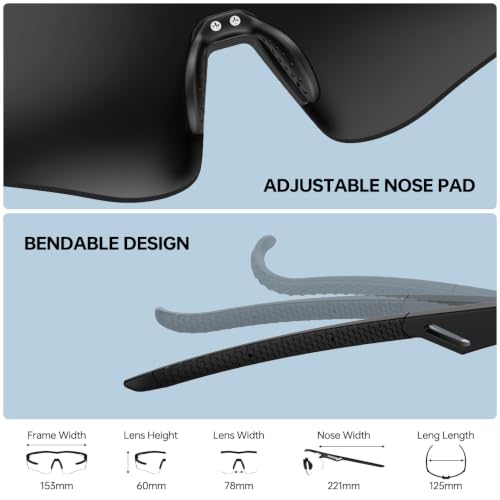 Image of Polarized Running Sunglasses for Men Women Ultra-Comfort, UV400 Protection