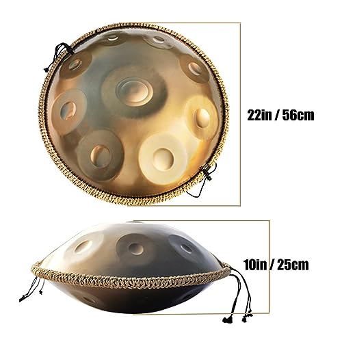 Handpan Drum de acero 22 pulgadas 9 notas en Re menor miniatura 5