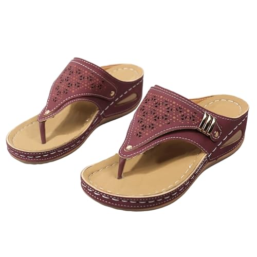 Avylays Orthopedic Sandals for Women,Breathable Mesh Sports Sandals With Non-Slip Sole,Wedge Heel Thick-Soled Sandals4