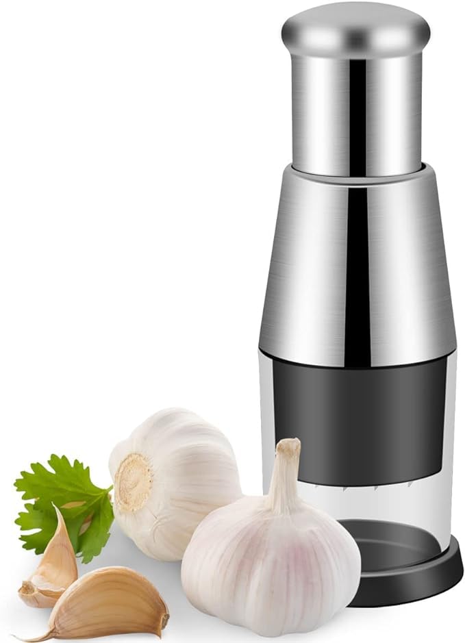 Calyrex Ailsion Manual Pressed Chopper,Hand Food Chopper Garlic Press,Hand-Pressed Stainless Steel Kitchen Crusher for Mincing Garlic Onion Potato Peppers (B0D319XQJW) Amazon Price History, Amazon Price Tracker