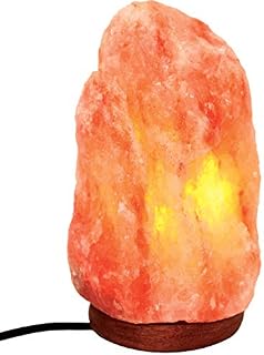 Giggi 4-6 KG Salt Lamp | Premium 100% Natural Himalayan Salt Lamp Hand Crafted Wooden Base Salt Lamps Himalayan | Pink Salt Lamp | Bedside Lamp | Rock Salt Lamp Night Light Crystal Lamp SAD Lamp