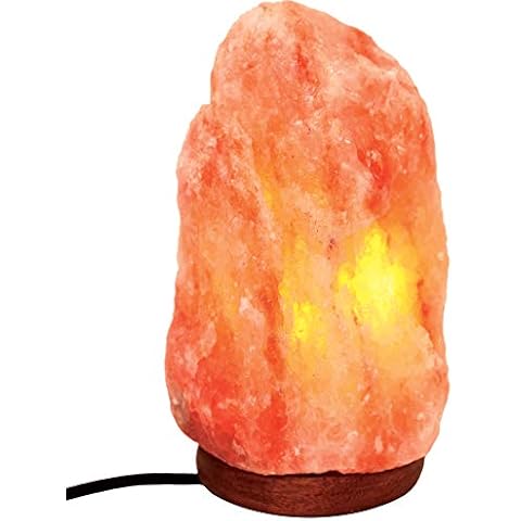 Giggi 4-6 KG Salt Lamp | Premium 100% Natural Himalayan Salt Lamp Hand Crafted Wooden Base Salt Lamps Himalayan | Pink Salt Lamp | Bedside Lamp | Rock Salt Lamp Night Light Crystal Lamp SAD Lamp Cover