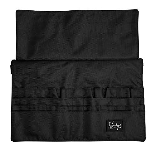 Nanshy Cinto de pincel de maquiagem com 28 bolsos e alça de cintura ajustável para maquiador ou salã