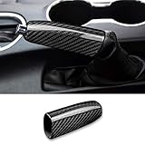 AIRSPEED Carbon Fiber Car Handbrake Cover Parking Grip Handle Lever Sleeve Protector Case for Ford Mustang 2015-2019 Accessories
