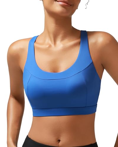 Image of RUNNING GIRL Sports Bras for Women High Support,Racerback Supportive Molded Cup Sports Bra with Sewn in Pads