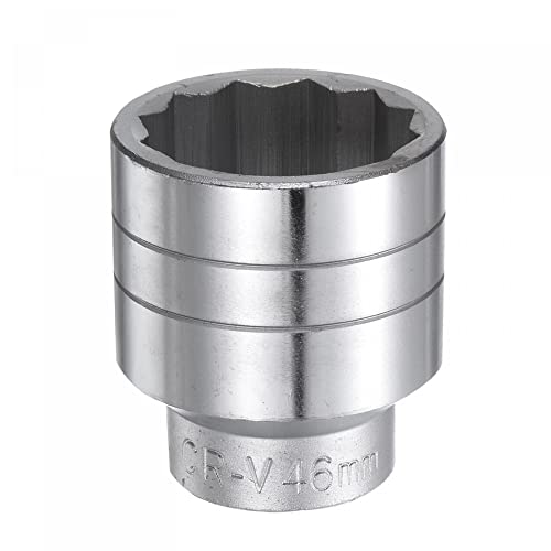 sourcing map 46mm 12 Point Shallow Socket 3/4 Drive Standard Metric CR-V