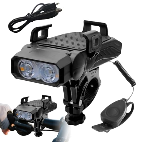 Support vélo pour téléphone antichoc avec phare de bicyclette et chargeur USB direct