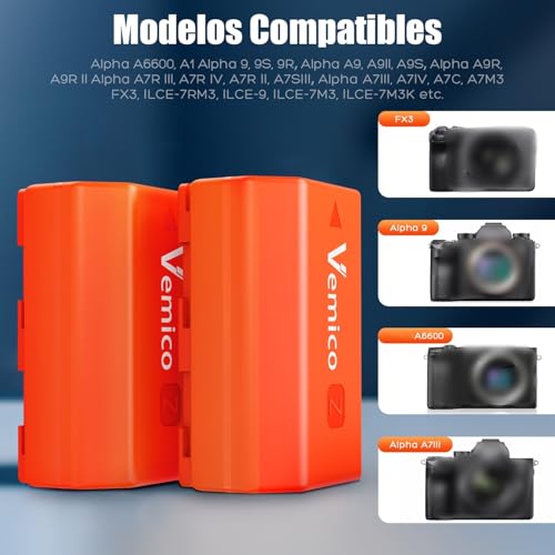 Cargador Vemico NP-FZ100 con 2 Baterías 2280mAh para Sony - Fernando Cortés