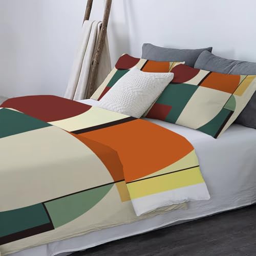 Housse de couette 3D en microfibre douce premium pour parure de lit de luxe 220x240