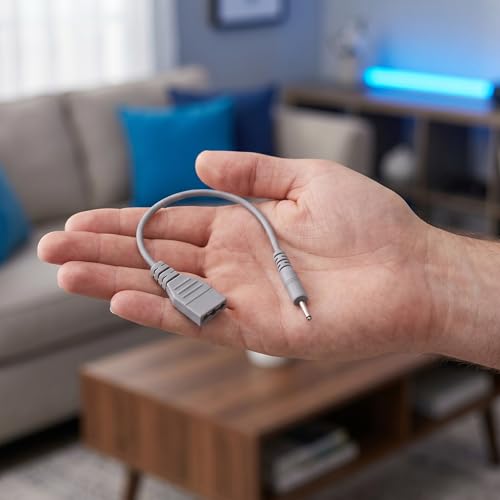 2 cables de carga USB DC | Cable de reemplazo de cargador rápido de 9,17 pulgadas | Adaptador para dispositivos portátiles de terapia | Accesorio ideal para masajeador para uso doméstico y clínico miniatura 4