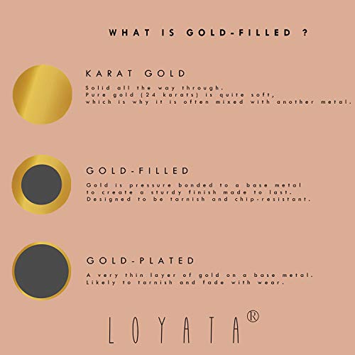 LOYATA Gold Bracelet Gold 14K Gold Filled Dainty Chain Simple Jewelry Gift for Women4