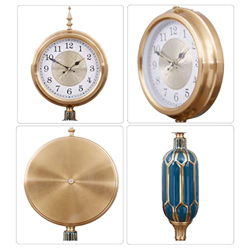 Jtyx Grandfather Clock Non-Ticking Quartz Battery Operated Floor-Standing Clock Easy To Read Sweep Movement For Bedroom, Office, Dining Room #TOP2