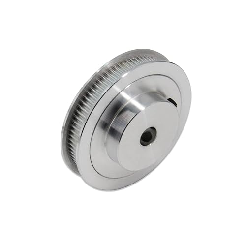 Miniatura 5 de Befenybay 2Kit 2GT Rueda síncrona 20 y 80 dientes de 0.315 in de diámetro de aluminio Polea de sincronización con 2 piezas de longitud 9.843 in de