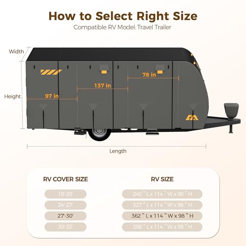 CAMMOO 9-Layer RV Cover 27-30ft